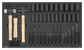 Chisel, hammer and Impact set, SFS 40-pcs redirect to product page
